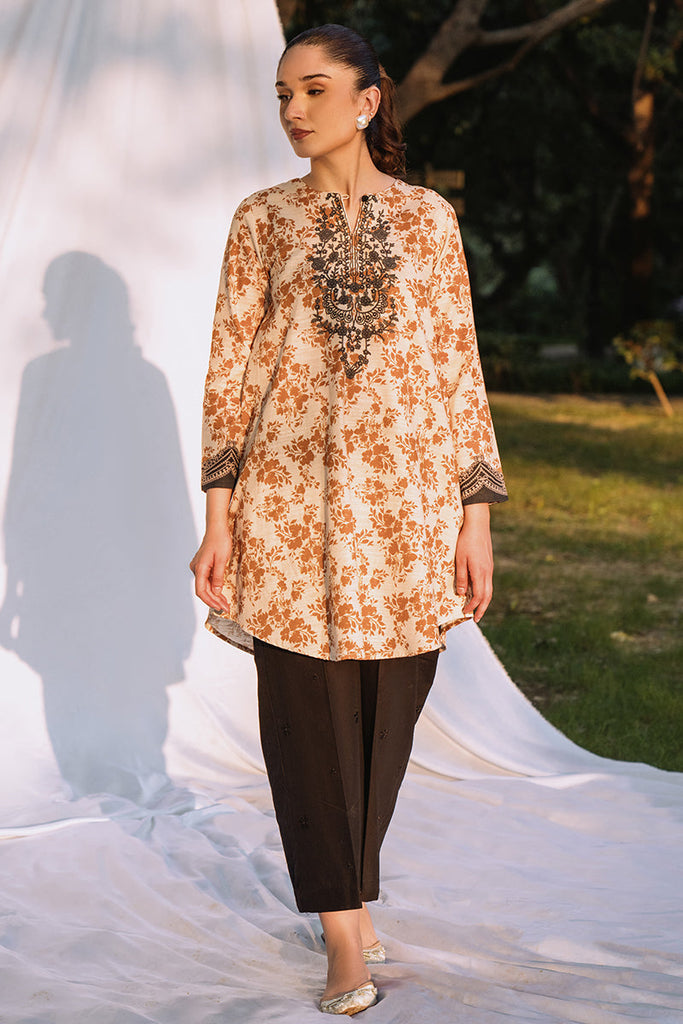 GLEAM AURA-1 PIECE KHADDAR PRINTED SHIRT