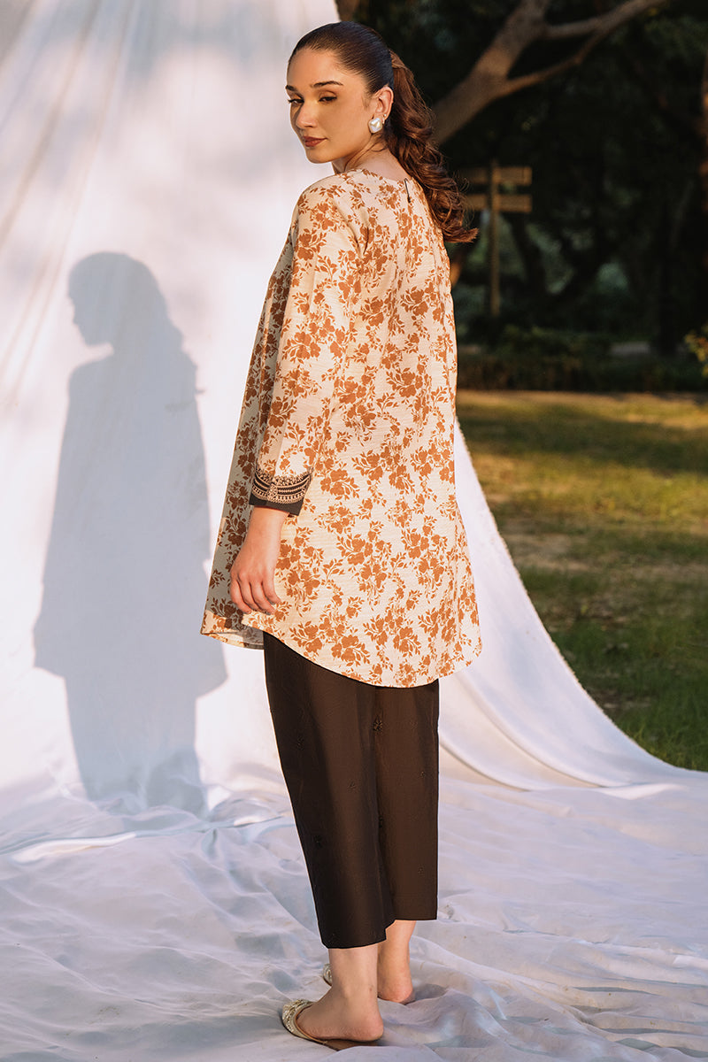 GLEAM AURA-1 PIECE KHADDAR PRINTED SHIRT