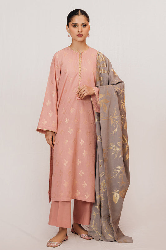 MELLOW ROSETTE-3 PIECE JACQUARD SUIT