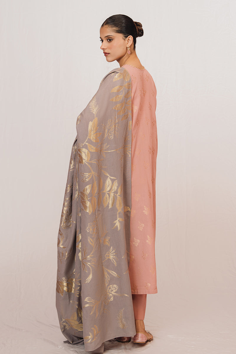 MELLOW ROSETTE-3 PIECE JACQUARD SUIT