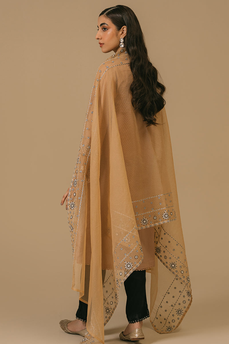 RUGBY TAN-2 PIECE (SHIRT & DUPATTA)