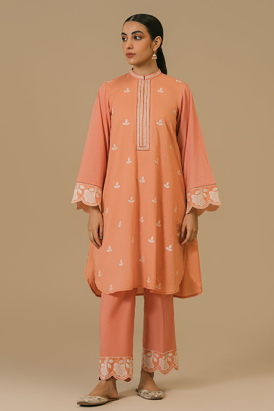 IRIS-2 PIECE CAMBRIC EMBROIDERED SUIT