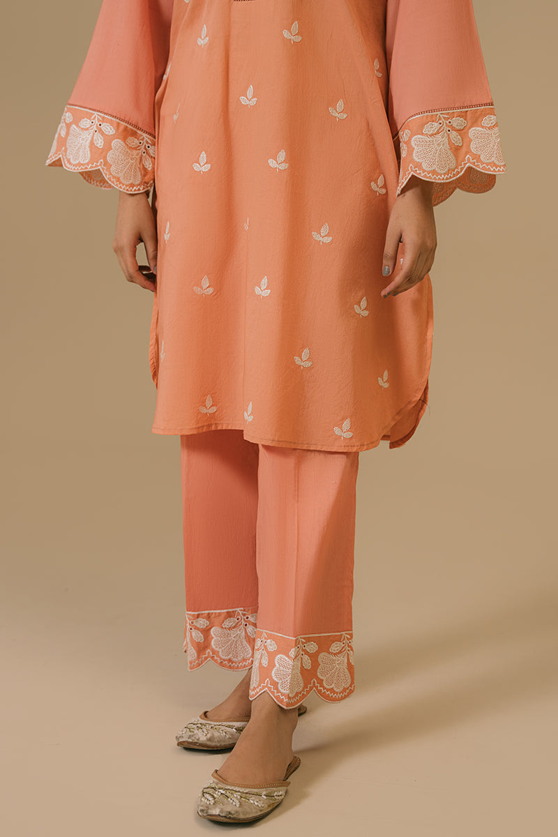 IRIS-2 PIECE CAMBRIC EMBROIDERED SUIT