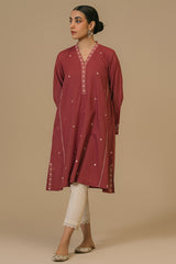 MAUVEWOOD LAWN EMBROIDERED SHIRT