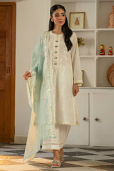 IVORY ORCHID-3PC EMBROIDERED SUIT