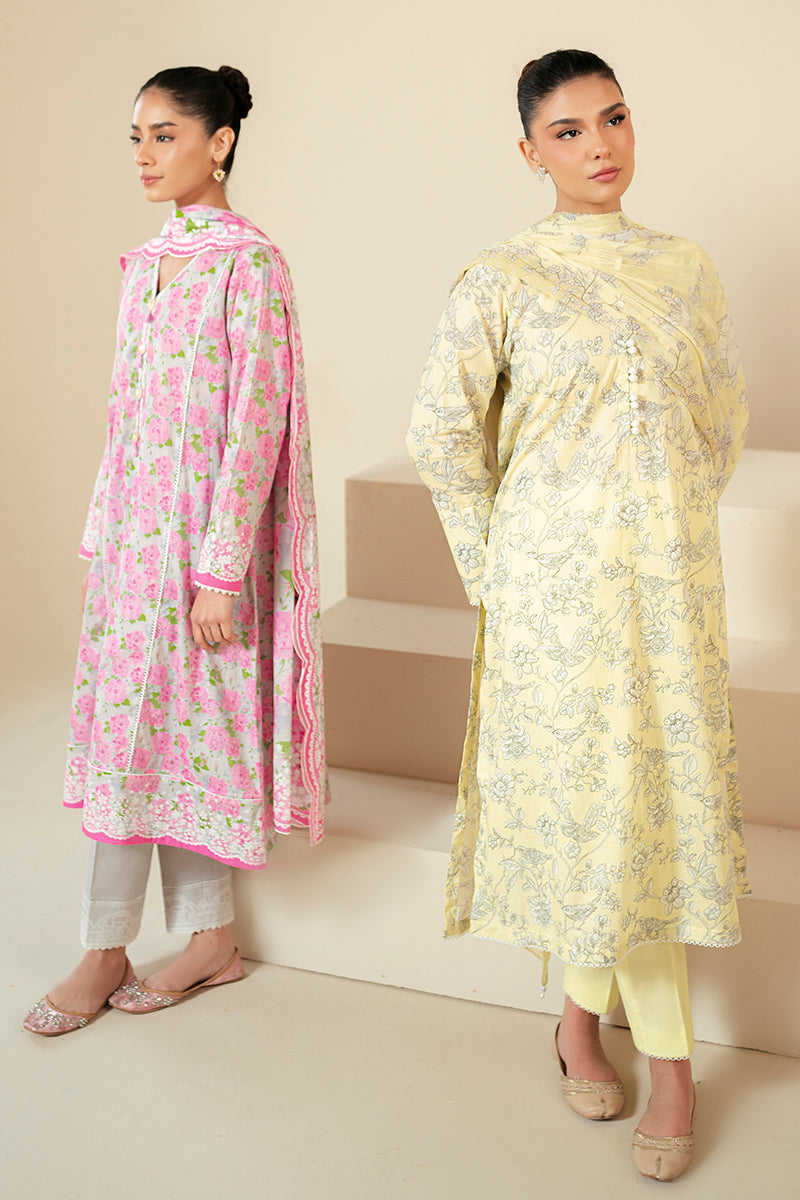 FLORAL WIND-3 PIECE LAWN SUIT