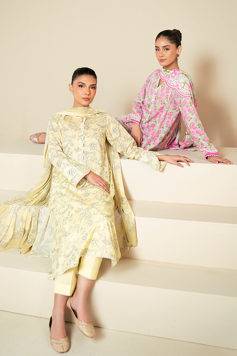 FLORAL WIND-3 PIECE LAWN SUIT