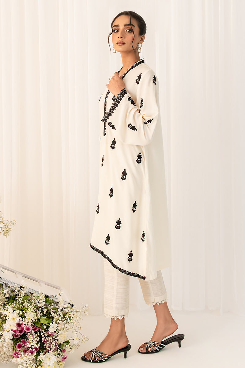 IVORY CHARM EMBROIDERED SHIRT