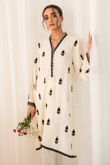 IVORY CHARM EMBROIDERED SHIRT