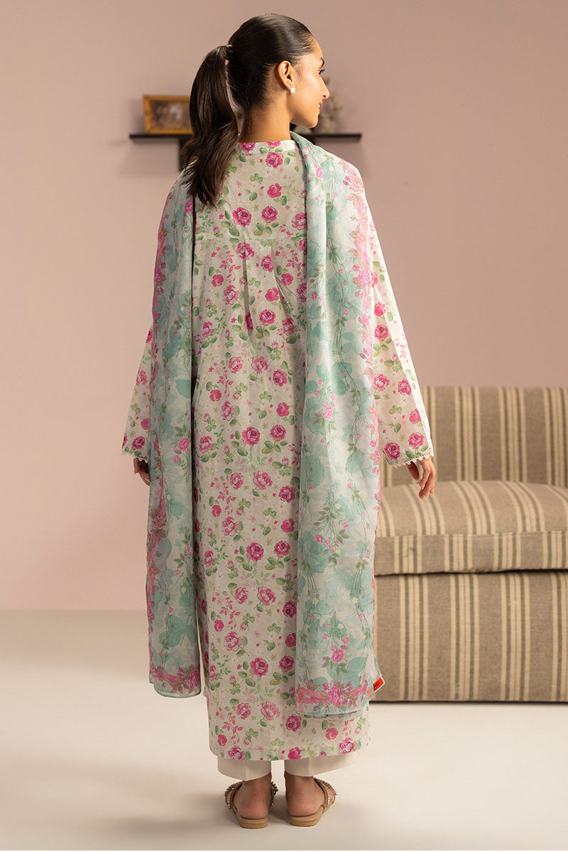 TROPICAL GEM-3PC PRINTED LAWN SUIT