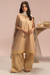 GARLAND MIST-3 PC PRINTED LAWN SUIT