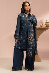 MIDNIGHT BLOSSOM-3PC PRINTED LAWN SUIT