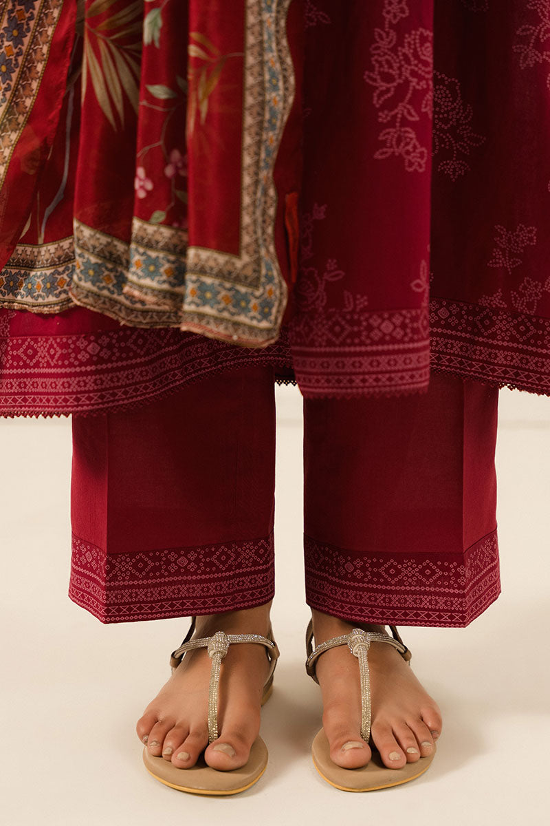 CARMINE FLORET-3 PC PRINTED LAWN SUIT