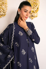 BLUE BLISS-2PC (SHIRT & DUPATTA)