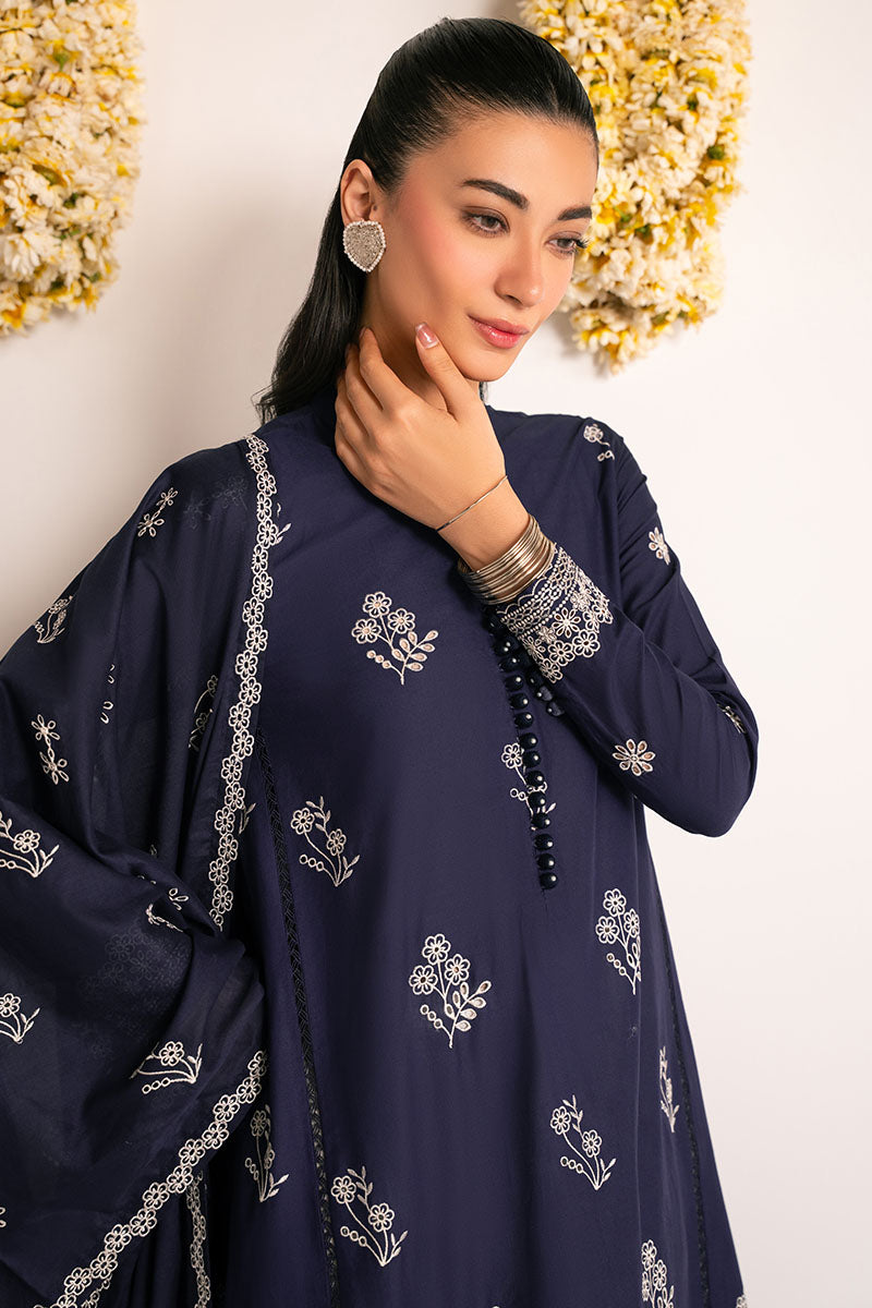 BLUE BLISS-2PC (SHIRT & DUPATTA)