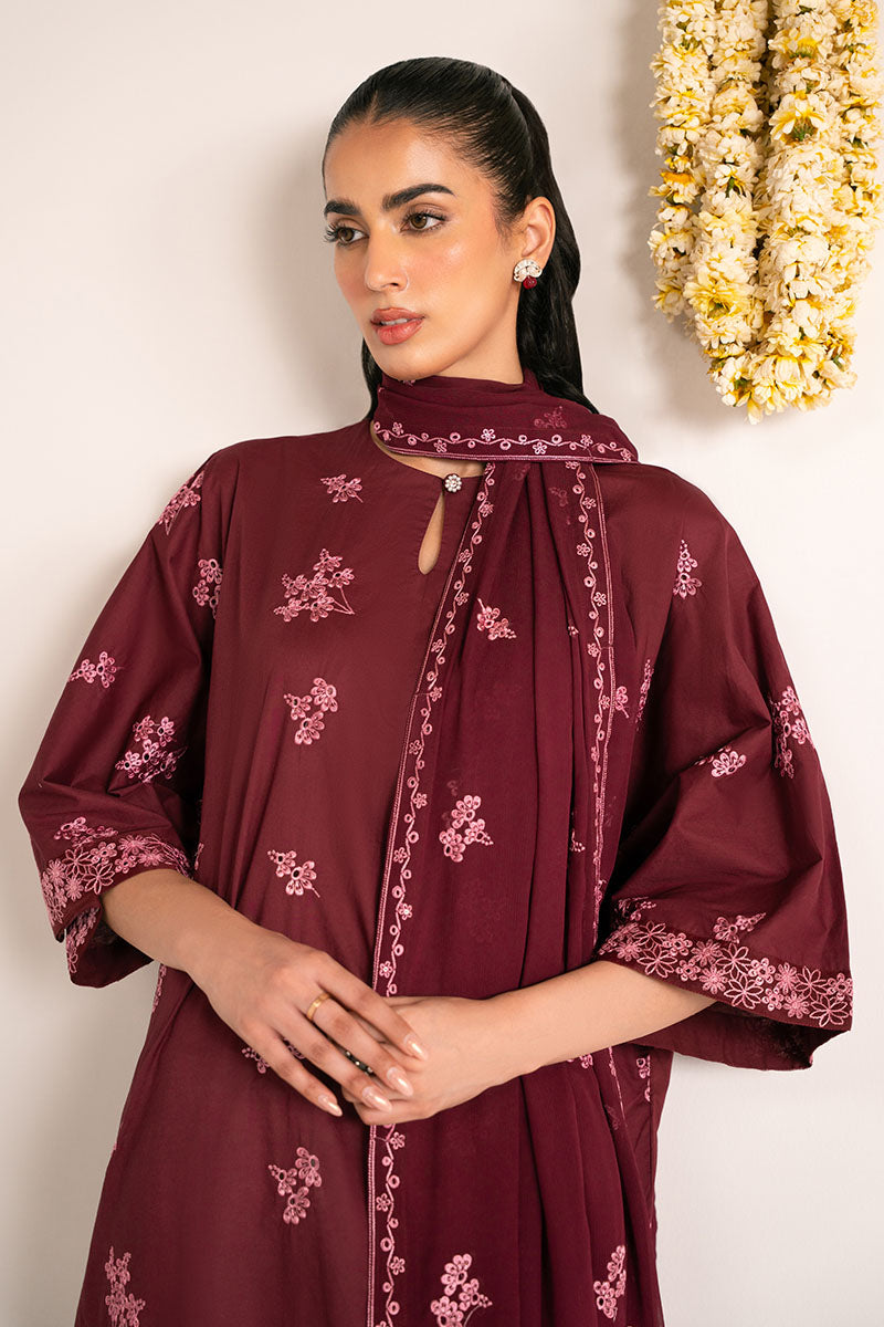 ROSE GLAM-2PC (SHIRT & DUPATTA)