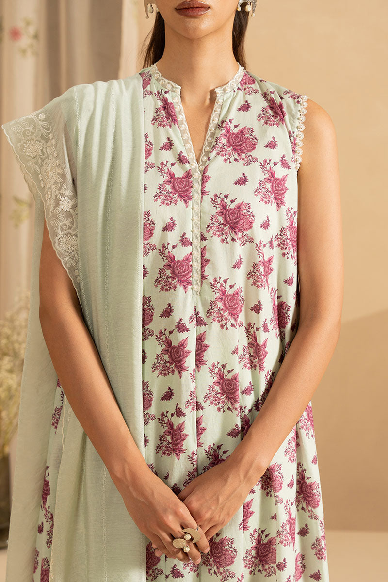 PISTACHIO DUST- 3PC EMBROIDERED LAWN SUIT