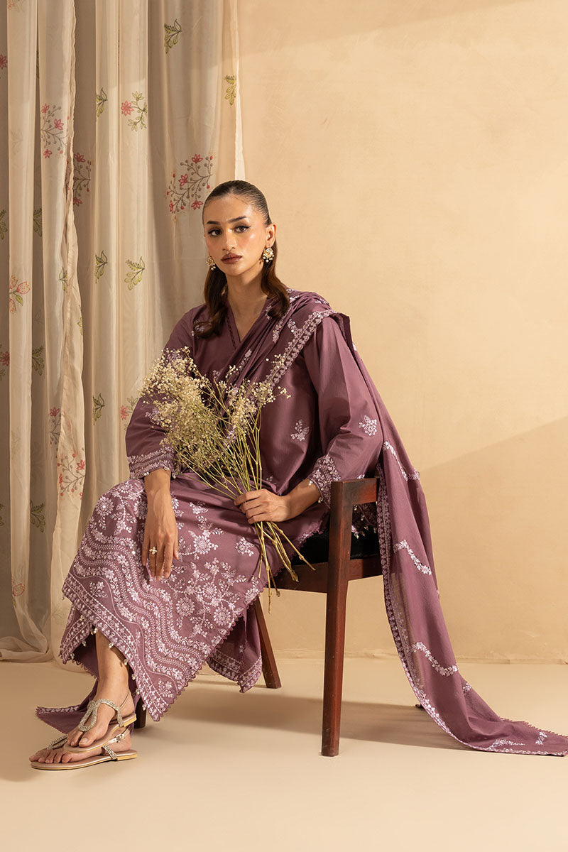 SUBTLE BLOOM-3PC (SHIRT, TROUSER & DUPATTA)