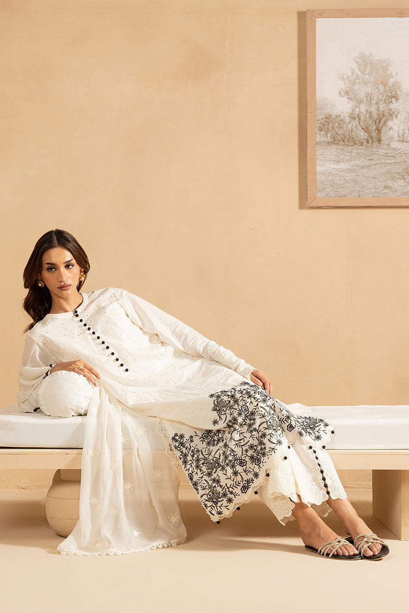 MUTED PEARL-3PC (SHIRT, TROUSER & DUPATTA)