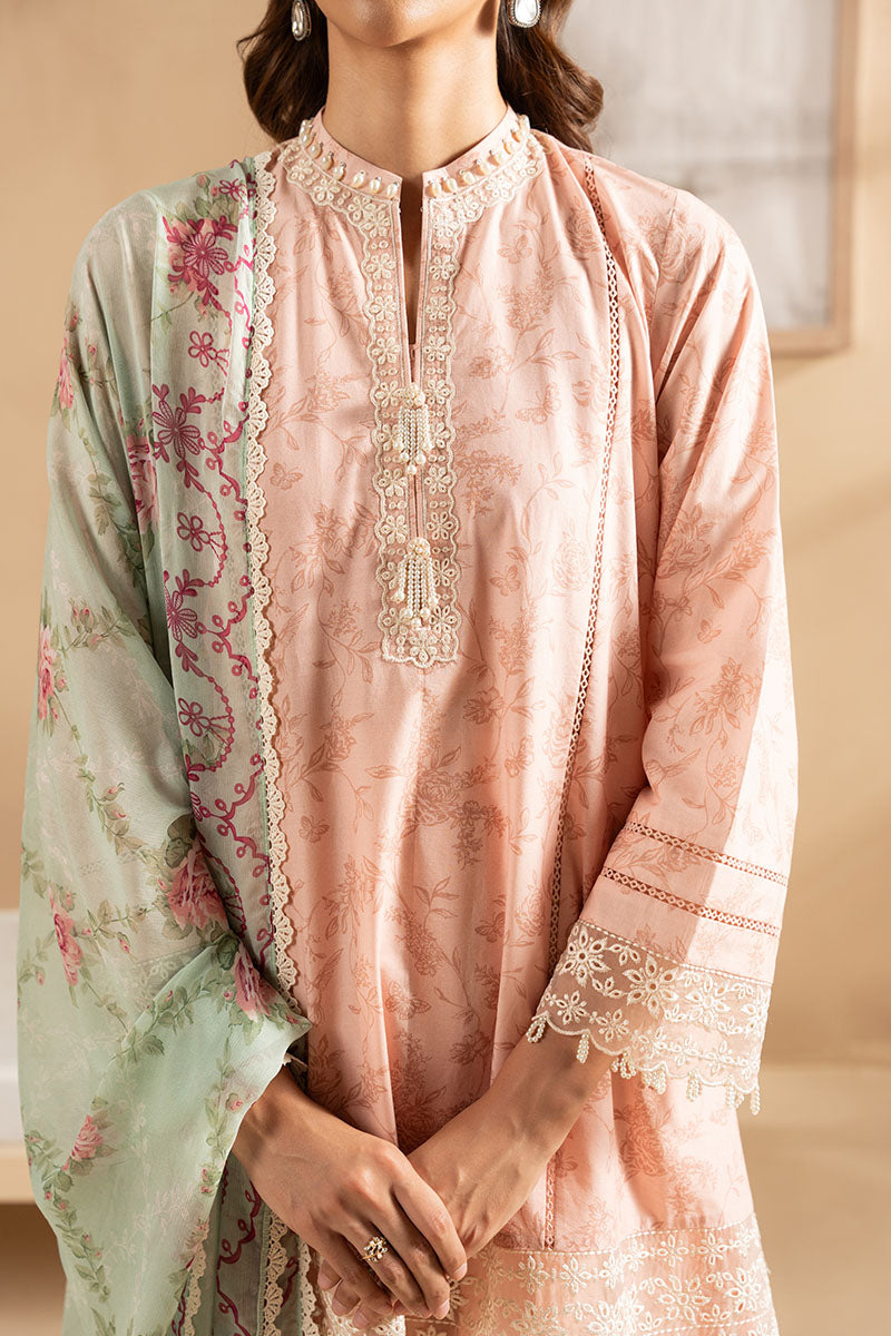 ROSE BLEND- 3PC EMBROIDERED LAWN SUIT