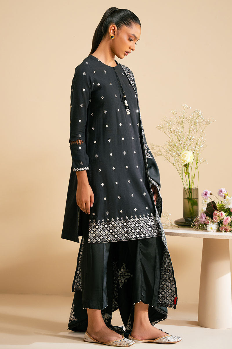 MONOCHROME HAZE-2 PC (SHIRT & DUPATTA)