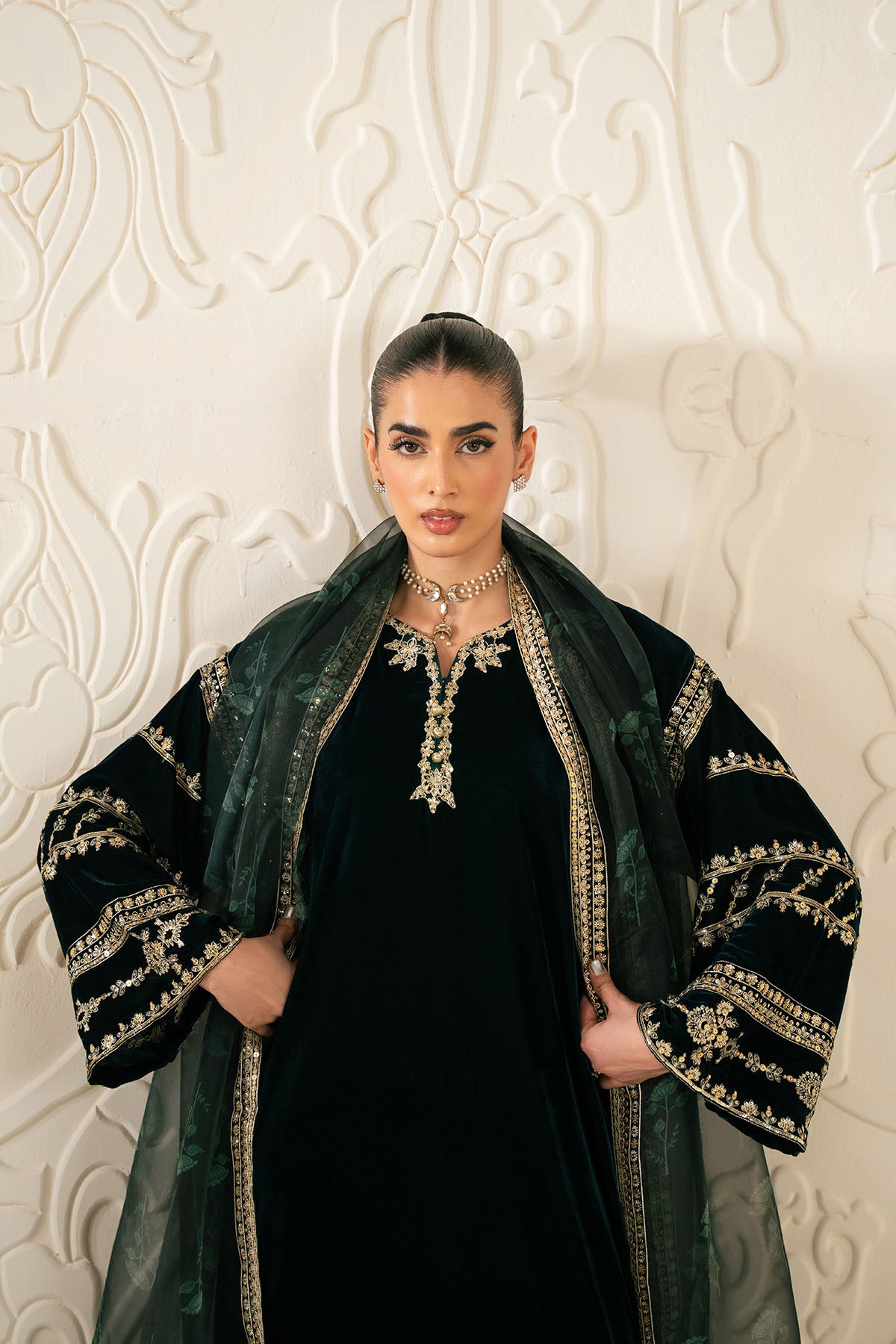 CELESTIAL SPARK-3PC VELVET EMBROIDERED PRET