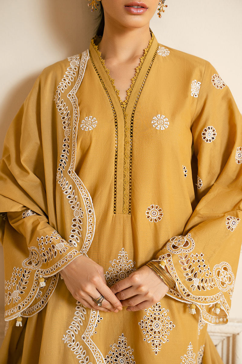 MEADOW GOLD-3PC CHIKANKARI SUIT