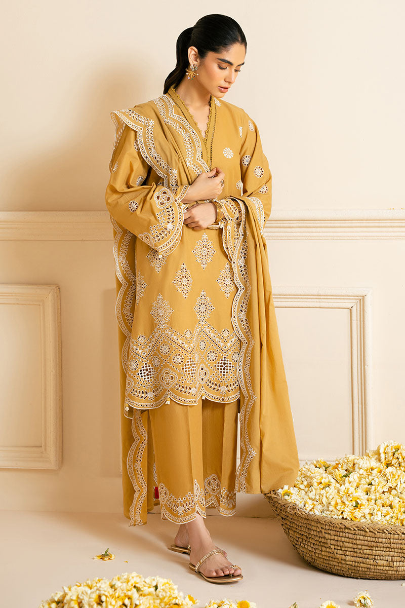 MEADOW GOLD-3PC CHIKANKARI SUIT