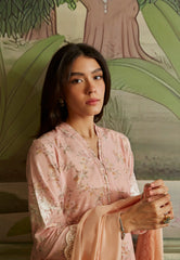 PEACH AMBER-3PC (SHIRT, DUPATTA & TROUSER)