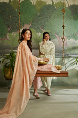 PEACH AMBER-3PC (SHIRT, DUPATTA & TROUSER)