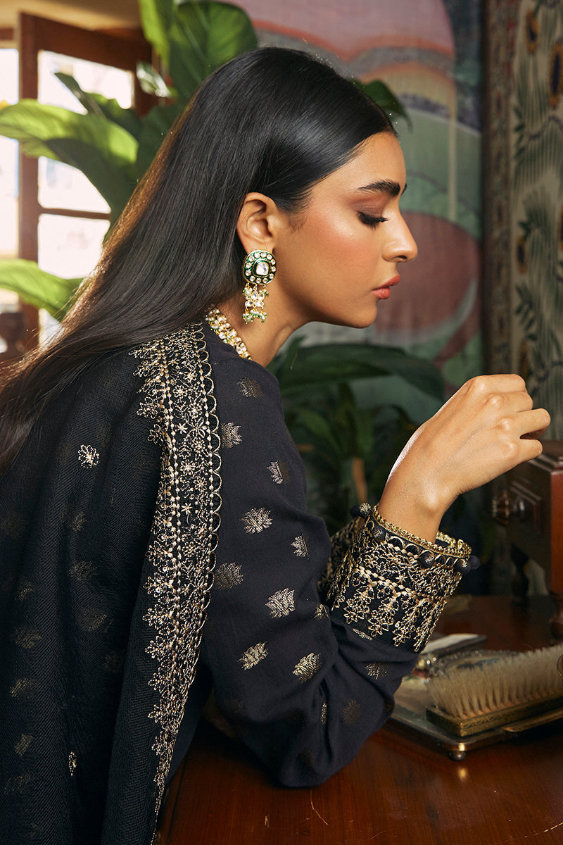 ALMAS-3 PIECE JACQUARD EMBROIDERED SUIT