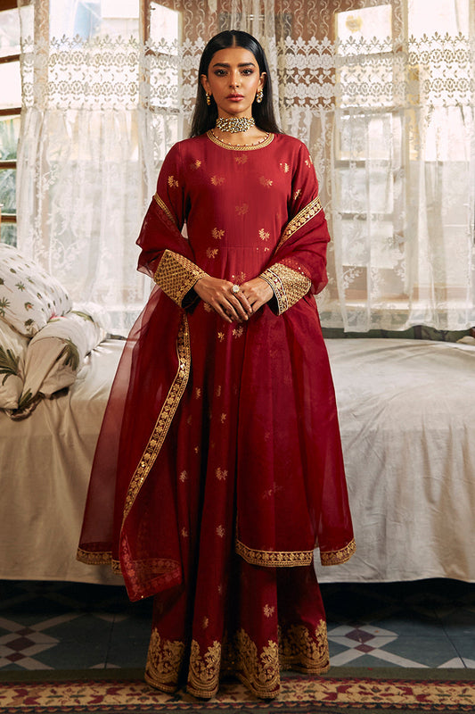 JASHAN E BAHARAN -2 PIECE JACQUARD EMBROIDERED SUIT