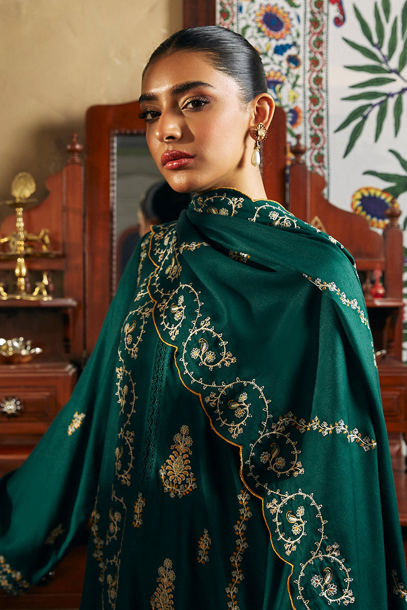 GREEN SPRING-2 PIECE MARINA EMBROIDERED SUIT