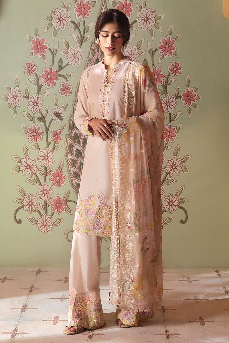 CORAL CARNATION-3PC (SHIRT, TROUSER & DUPATTA)