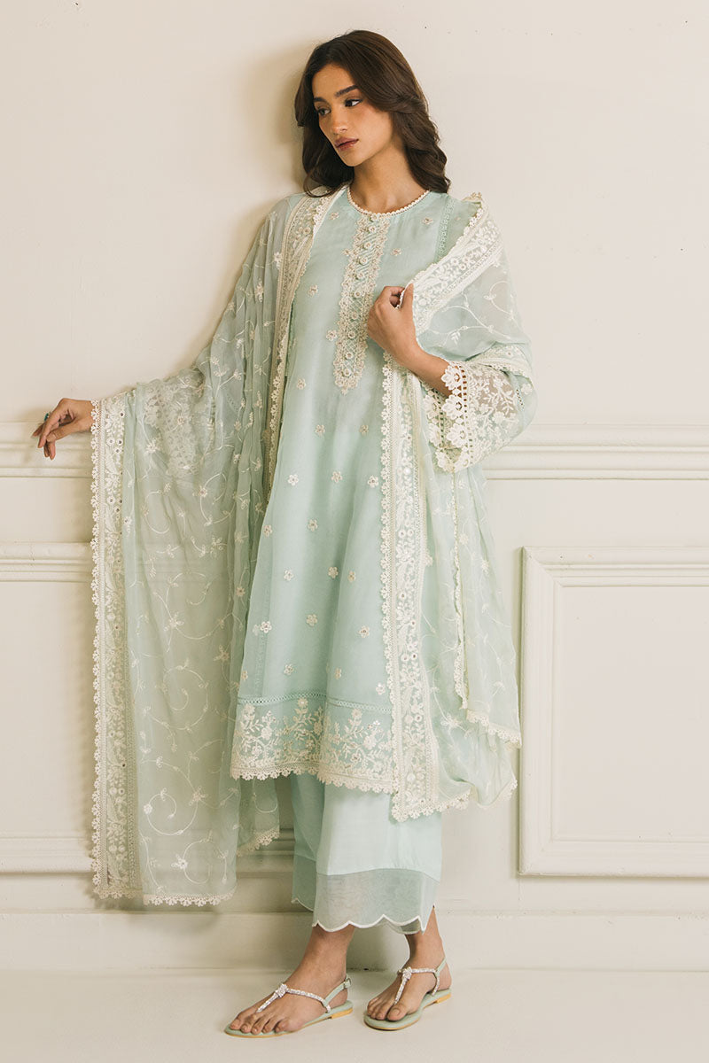 MINT FLO-3 PC (SHIRT, DUPATTA & TROUSER)