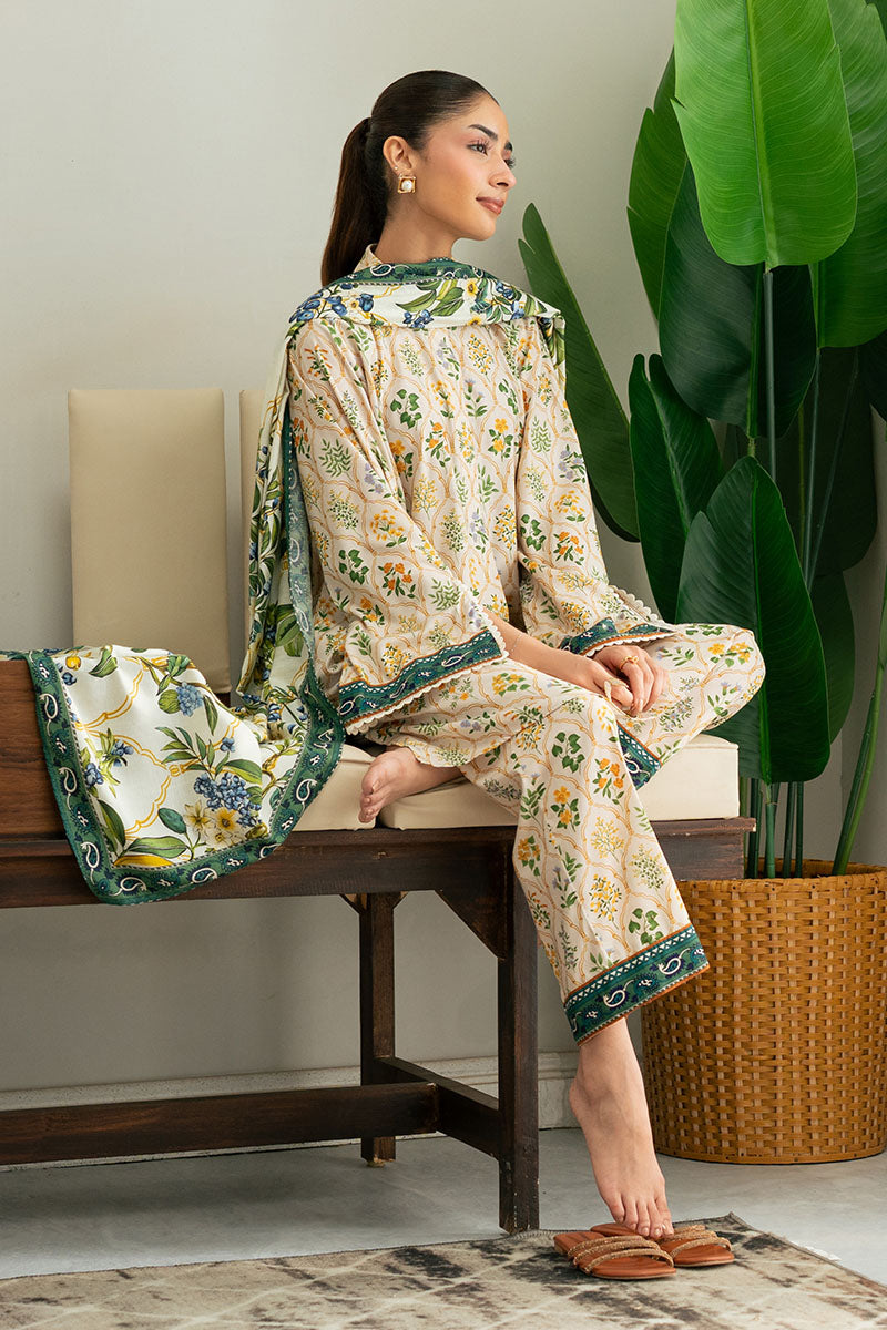 LEMON DROP-3PC (SHIRT, TROUSER & DUPATTA)