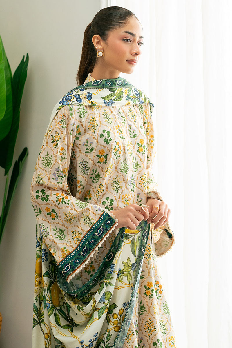 LEMON DROP-3PC (SHIRT, TROUSER & DUPATTA)