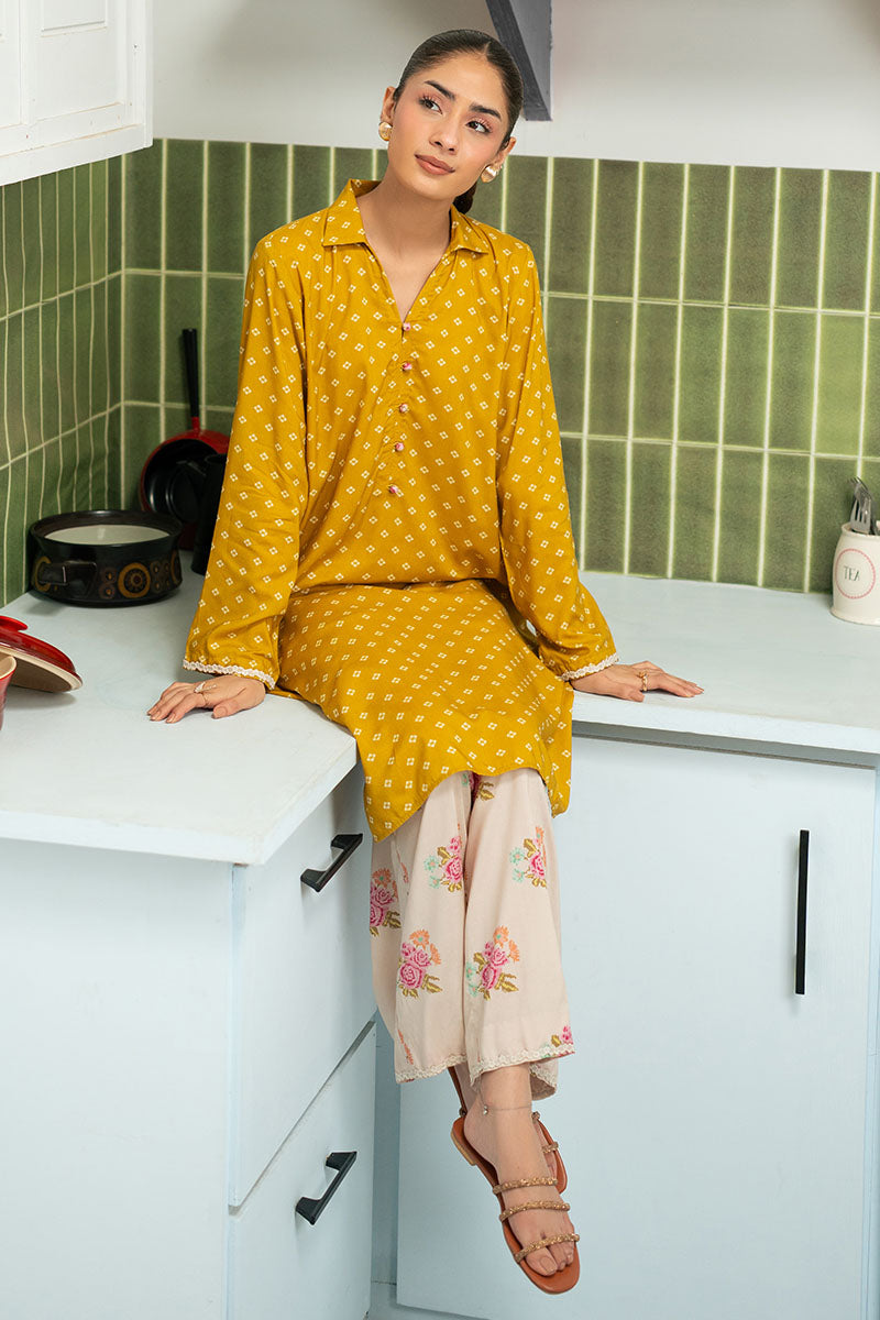SUNSET FLORA-2PC (SHIRT & TROUSER)