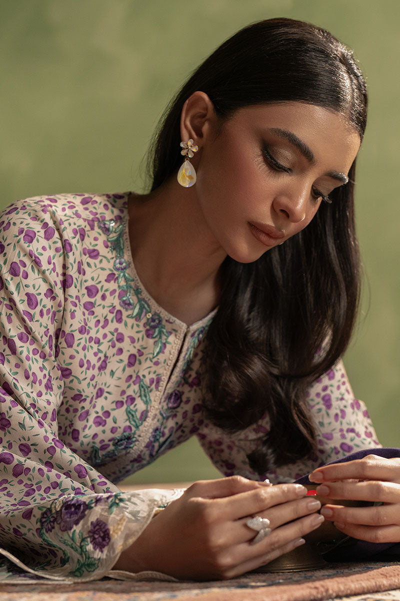 LAVENDER FRAME-3 PIECE PRINTED MARINA SUIT