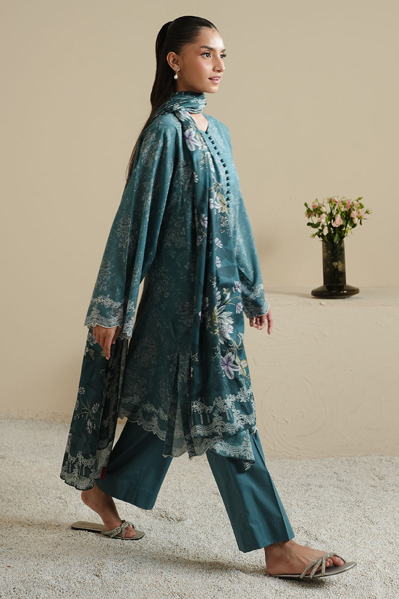 MIDNIGHT TWILIGHT-3PC PRINTED LAWN SUIT