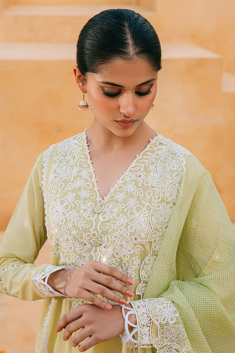 LIME WHISPER-2 PIECE (SHIRT & DUPATTA)