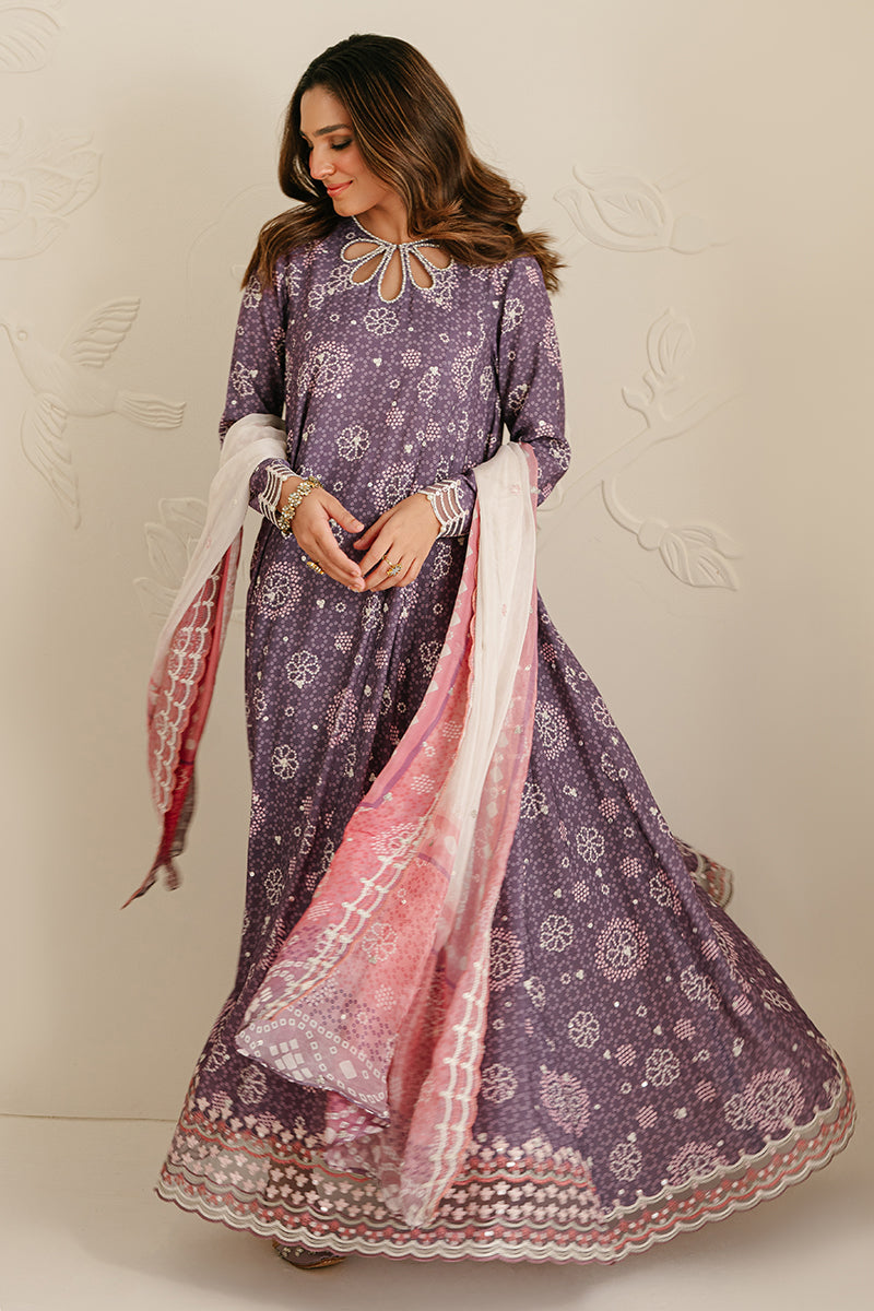 MISTIC FLORID-3PC SILK EMBROIDERED SUIT