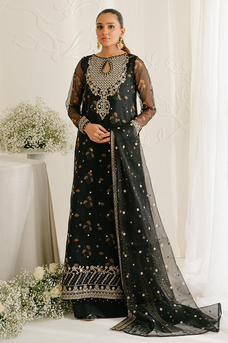 BRISTOL RAVEN-4PC ORGANZA EMBROIDERED SUIT