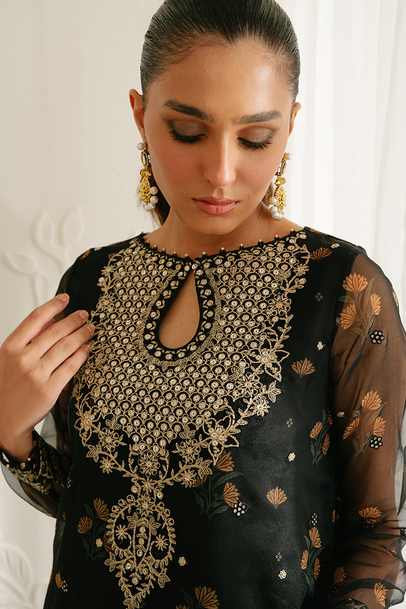 BRISTOL RAVEN-4PC ORGANZA EMBROIDERED SUIT