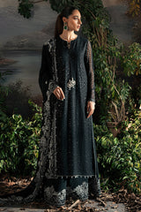ONYX ZEST-4PC CHIFFON EMBROIDERED SUIT