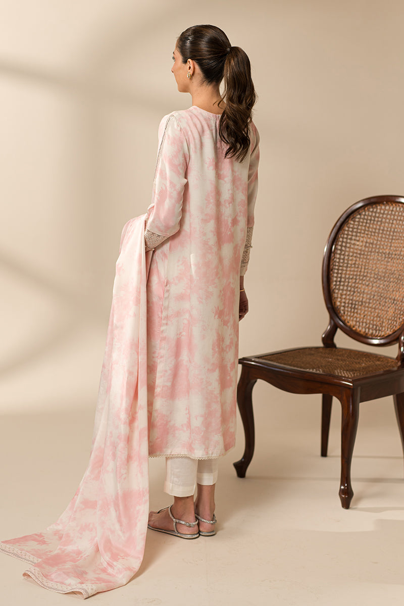 PINK SPLASH 2PC (SHIRT & DUPATTA)