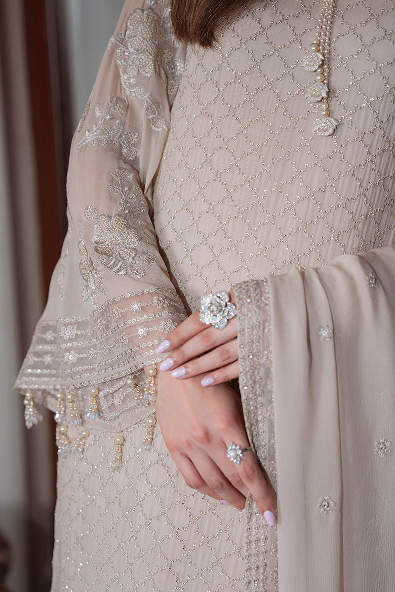 DUNE GRACE-4PC CHIFFON EMBROIDERED SUIT