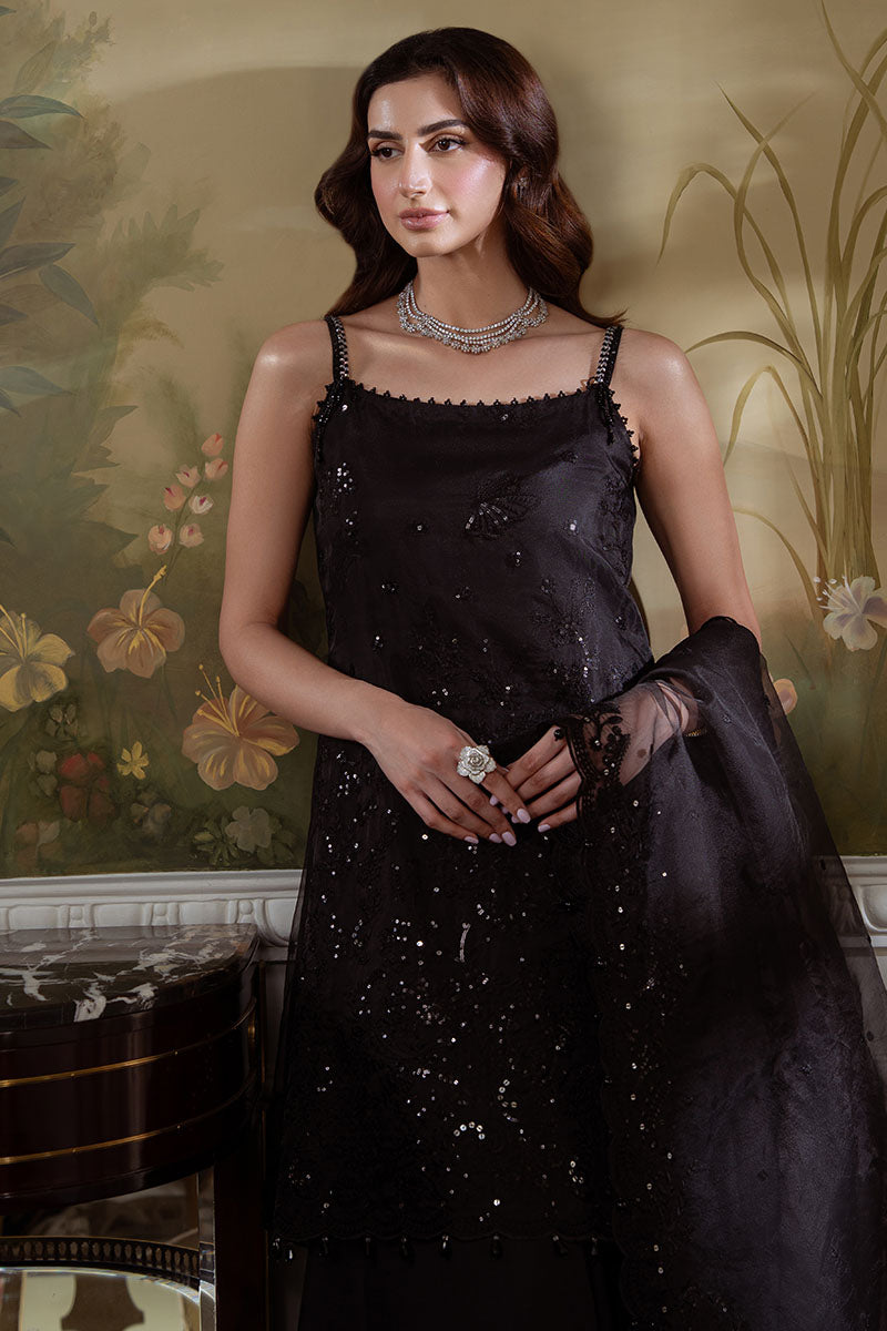 ONYX DREAM-4PC ORGANZA EMBROIDERED SUIT