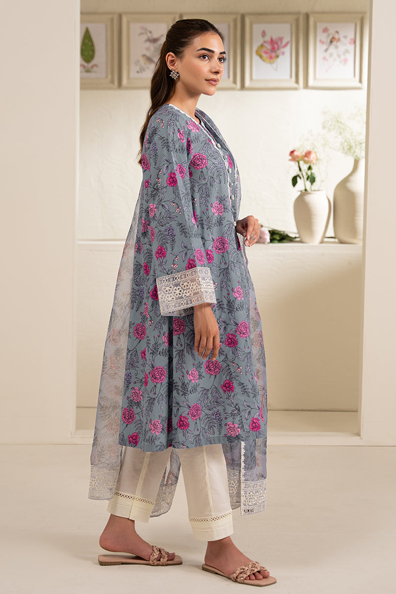 INDIGO GARDEN-2 PC (SHIRT & DUPATTA)