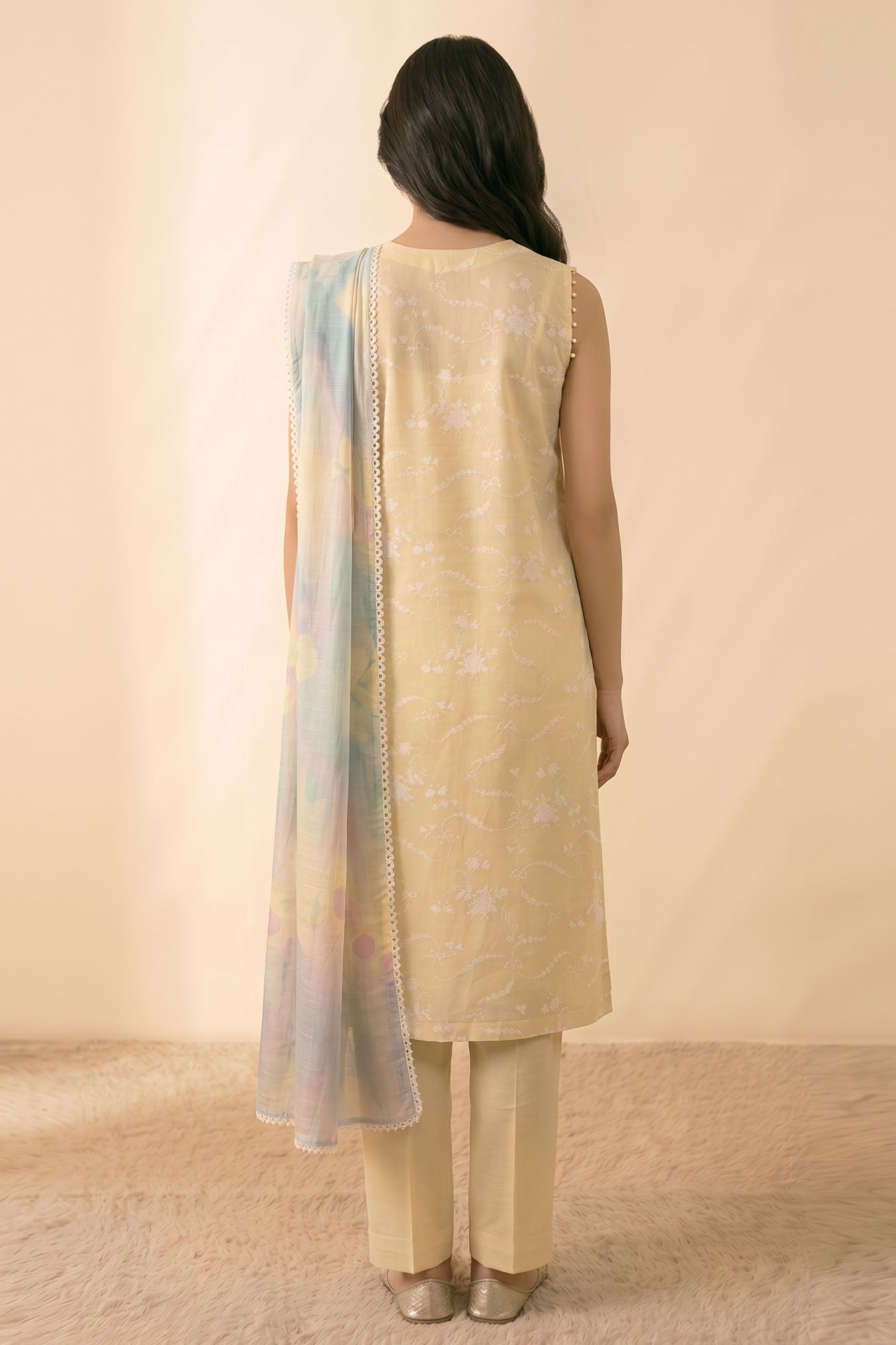 LEMON BLOSSOM-3 PIECE PRINTED LAWN SUIT